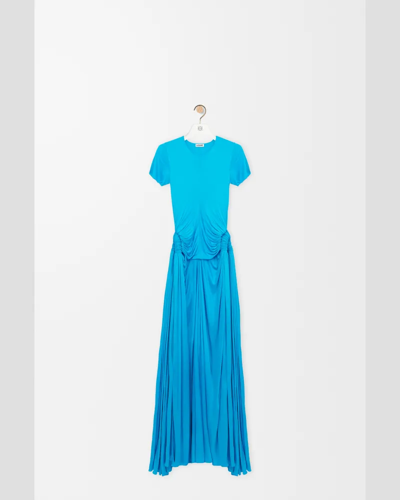 Loewe Dress In Viscose Size Mujer Turquoise