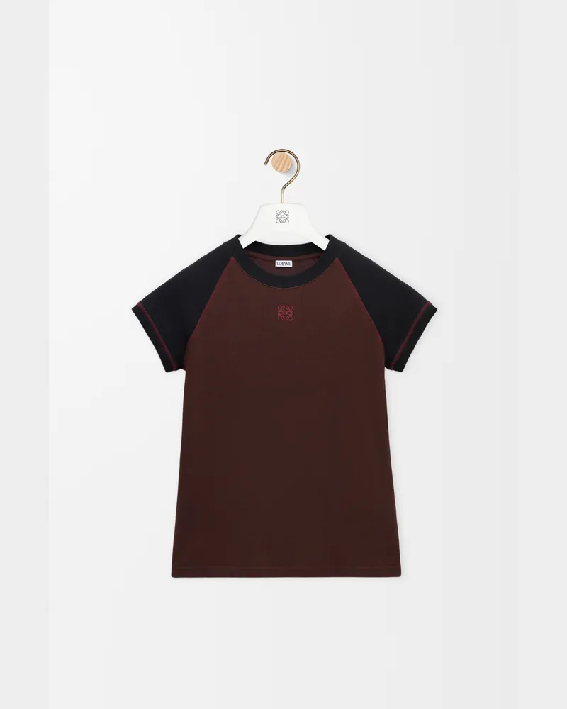 Loewe Small Fit T-shirt In Cotton Blend Size Mujer Black