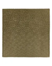 Loewe Luxury Scarf in silk and wool Khaki