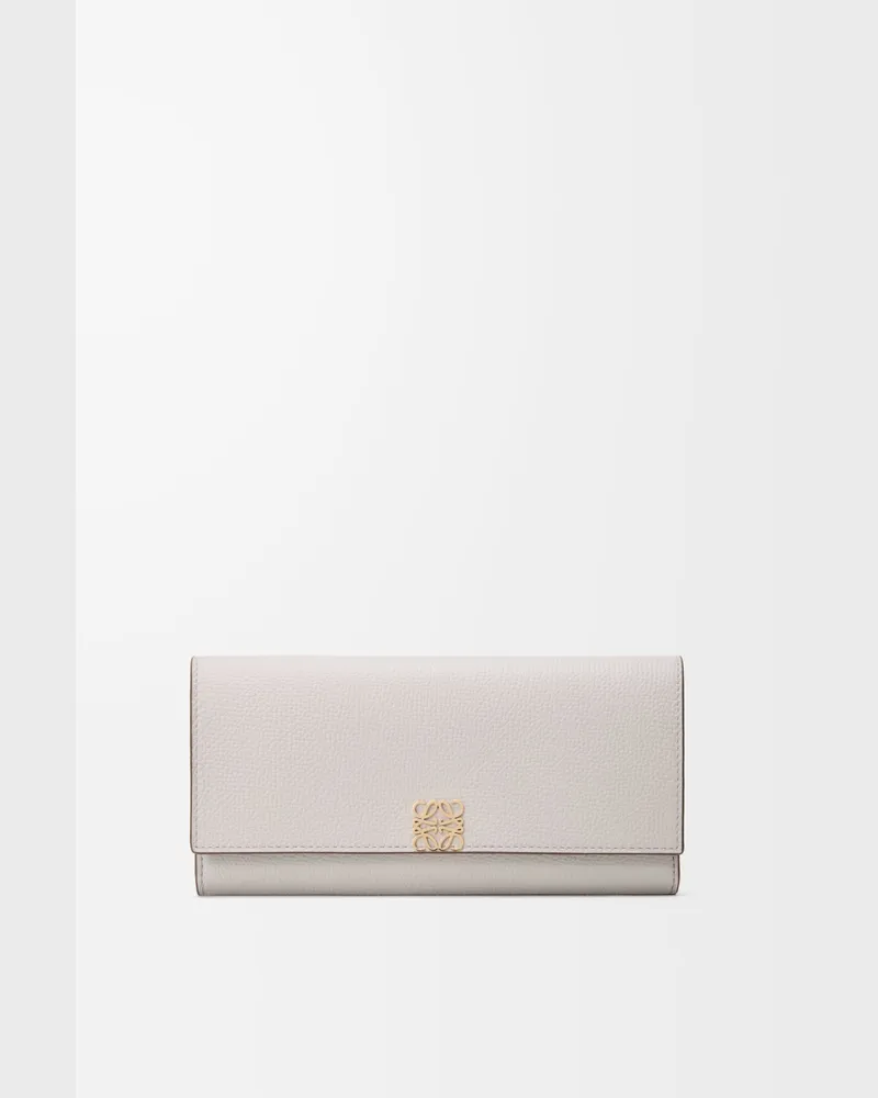 Loewe Anagram Continental Wallet In Pebble Grained Leather skin Mujer Light