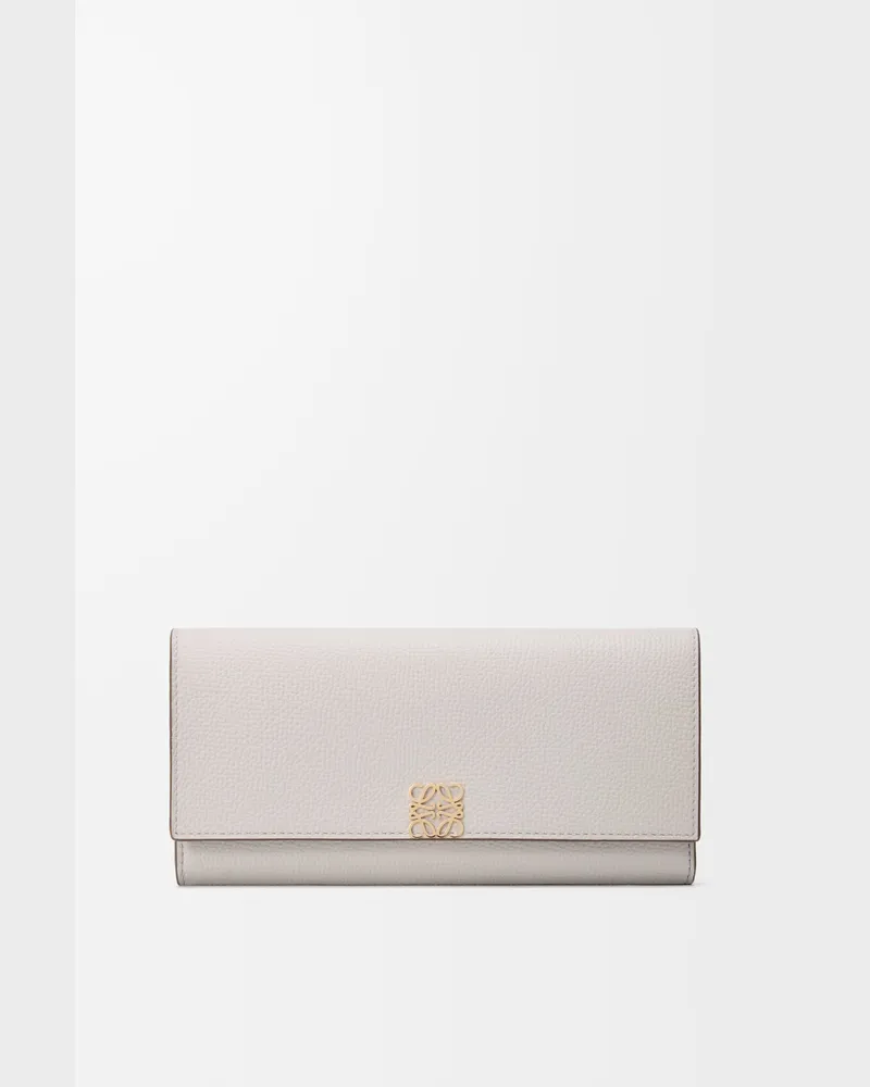 Loewe Anagram Continental Wallet In Pebble Grained Leather skin Mujer Light