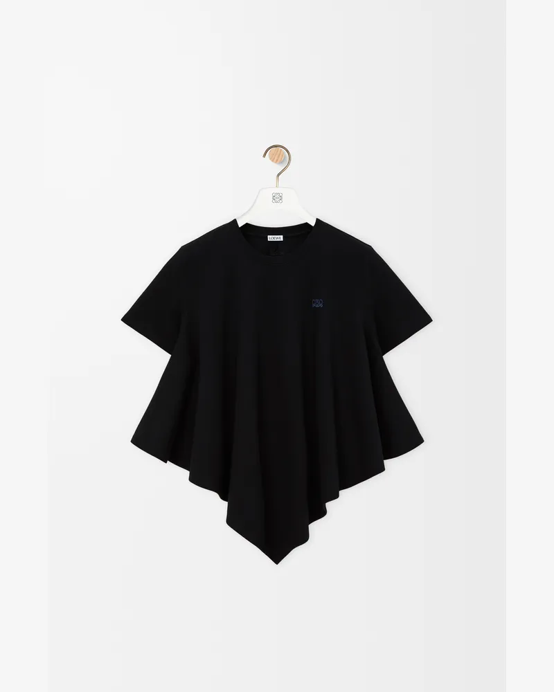 Loewe Cape T-shirt In Cotton Blend Size Mujer Black