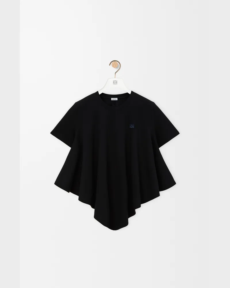 Loewe Cape T-shirt In Cotton Blend Size Mujer Black