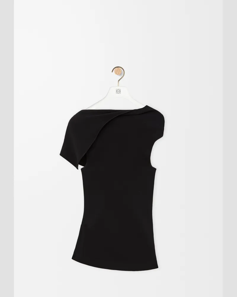 Loewe Top In Stretch Viscose Size Mujer Black