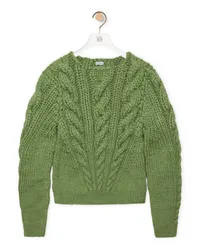 Loewe Luxury Cable sweater in cashmere Apple