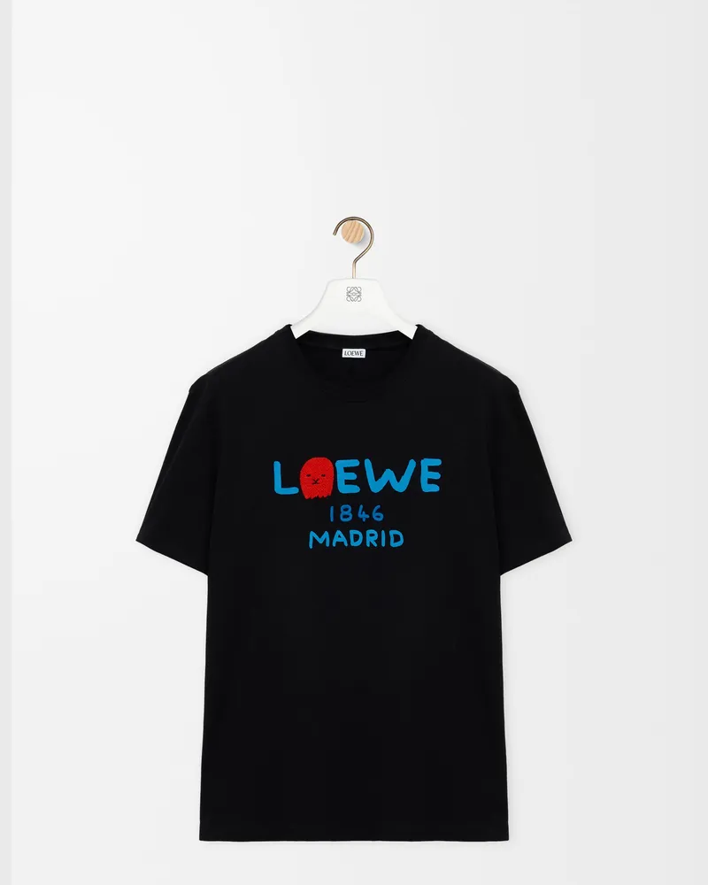 Loewe Relaxed Fit T-shirt In Cotton Size Hombre Black