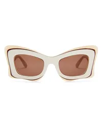 Loewe Luxury Multilayer Butterfly sunglasses White