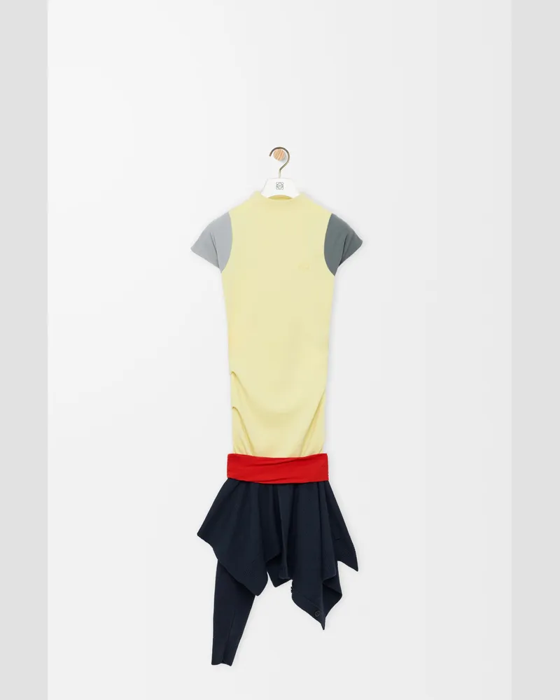 Loewe Dress In Wool & Viscose Blend Size Mujer Yellow