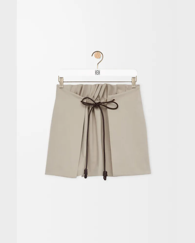 Loewe Mini Skirt In Cotton And Silk Size Mujer Light