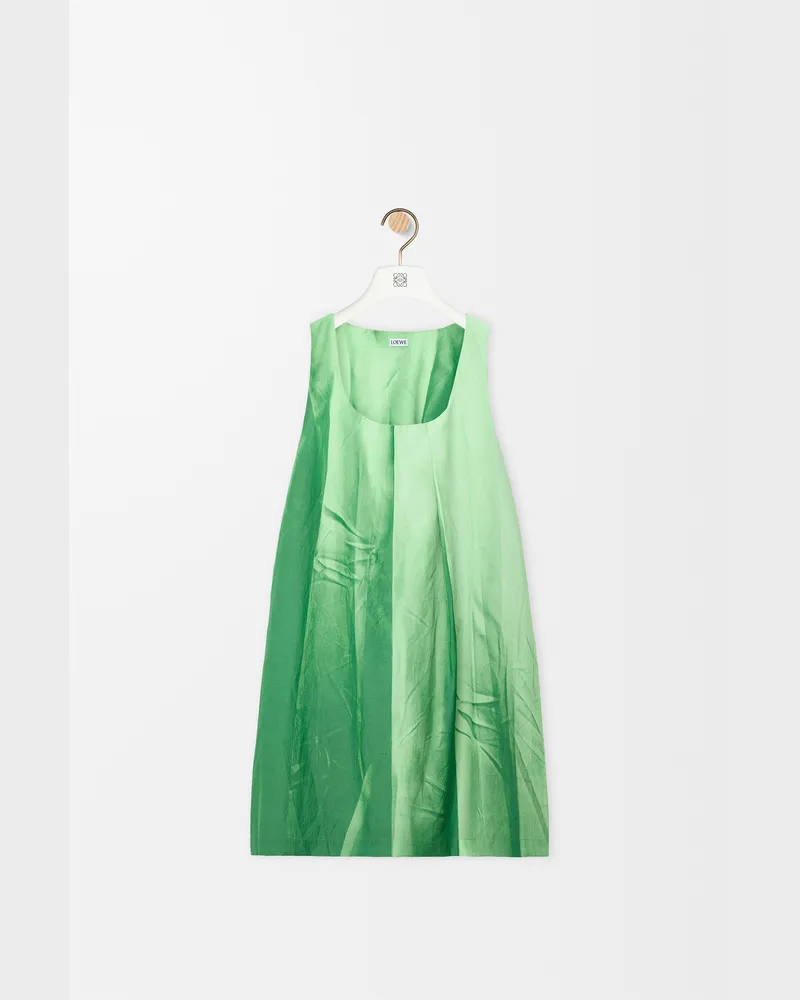 Loewe Dress In Technical Cotton Size Mujer Green