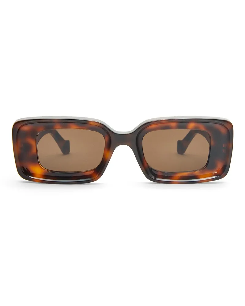 Loewe Luxury Rectangular sunglasses Havana