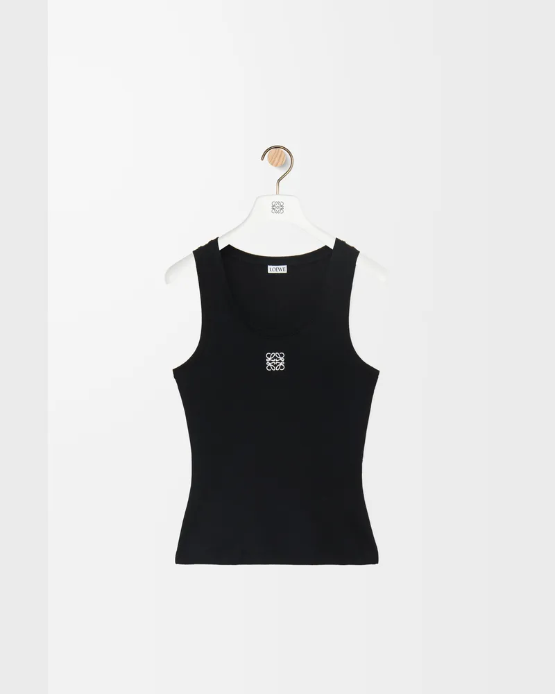 Loewe Anagram Tank Top In Cotton Size Mujer Black