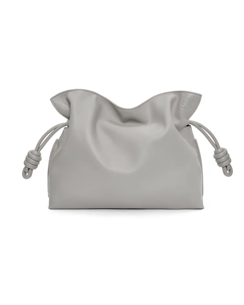 Loewe Medium Flamenco Clutch In Nappa Leather skin Mujer Pearl