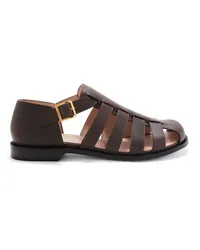 Loewe Luxury Campo sandal in calfskin Dark