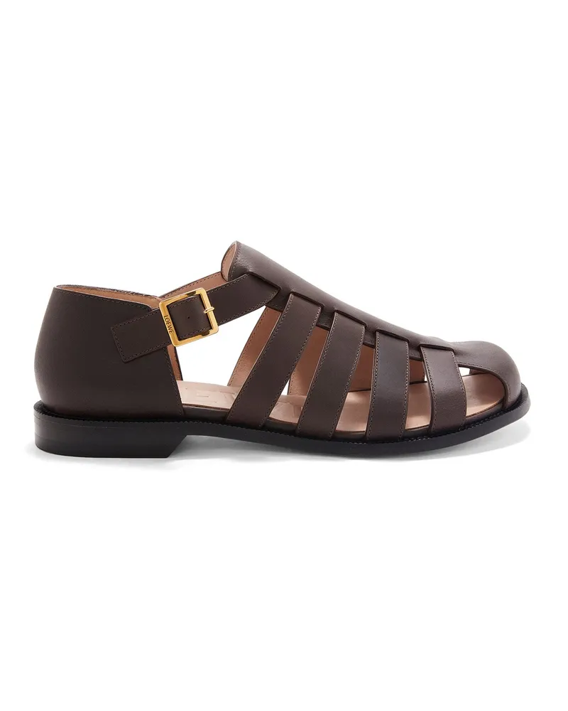 Loewe Luxury Campo sandal in calfskin Dark