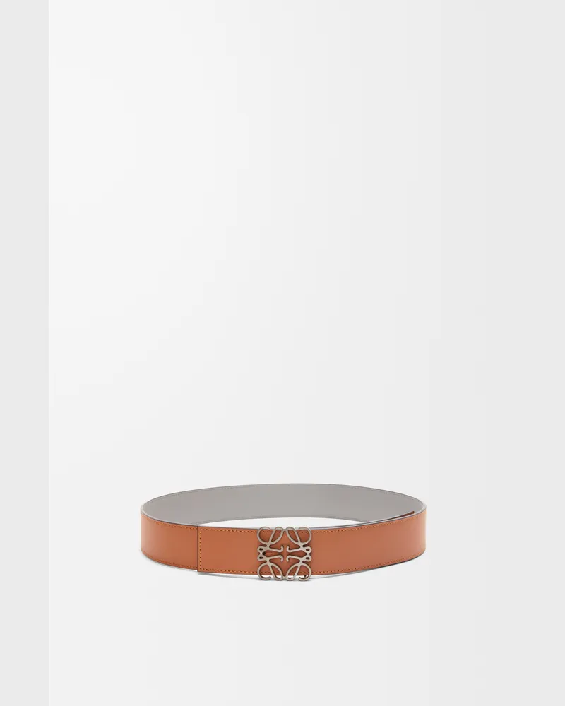 Loewe Reversible Anagram Belt In Leather skin Size Hombre Tan