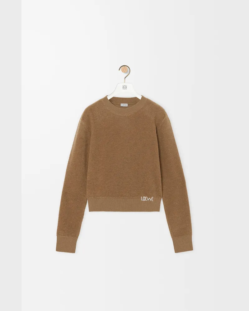 Loewe Sweater In Wool Size Mujer Camel