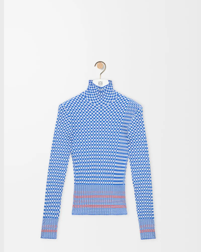 Loewe Top In Viscose Blend Size Mujer Blue