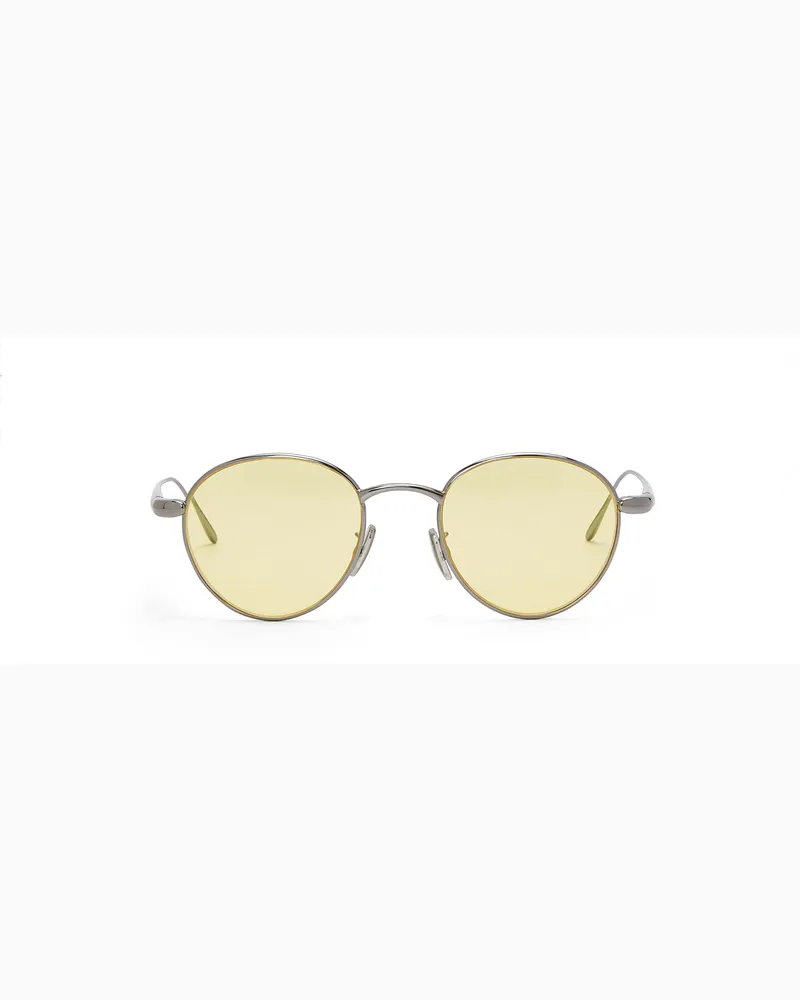 Loewe Luxury Groove Round sunglasses Yellow