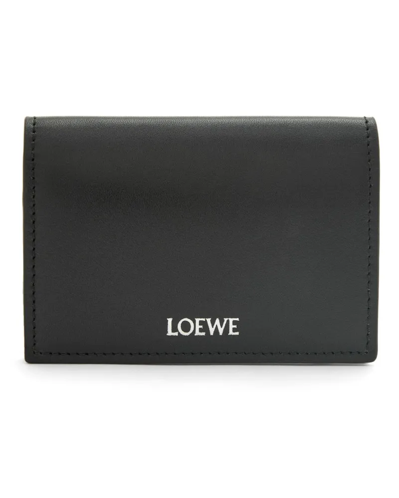 Loewe Luxury Slim bifold cardholder in shiny nappa calfskin Black