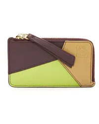 Loewe Luxury Puzzle coin cardholder in classic calfskin Sahara