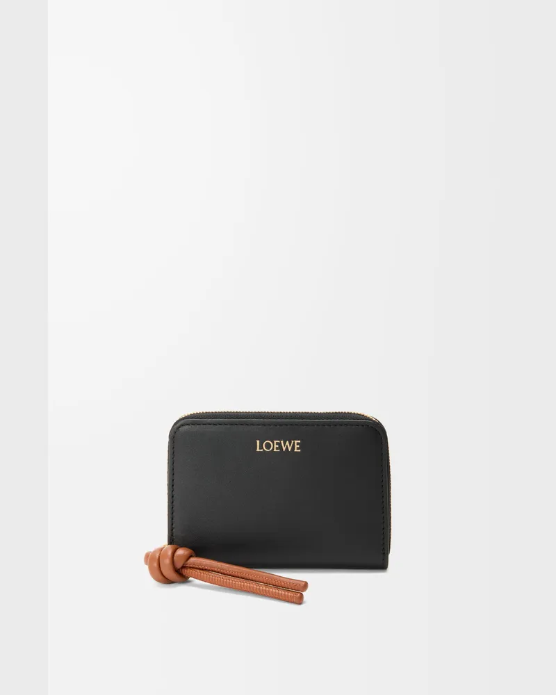 Loewe Zipped Coin Purse In Shiny Nappa Leather skin Mujer Black