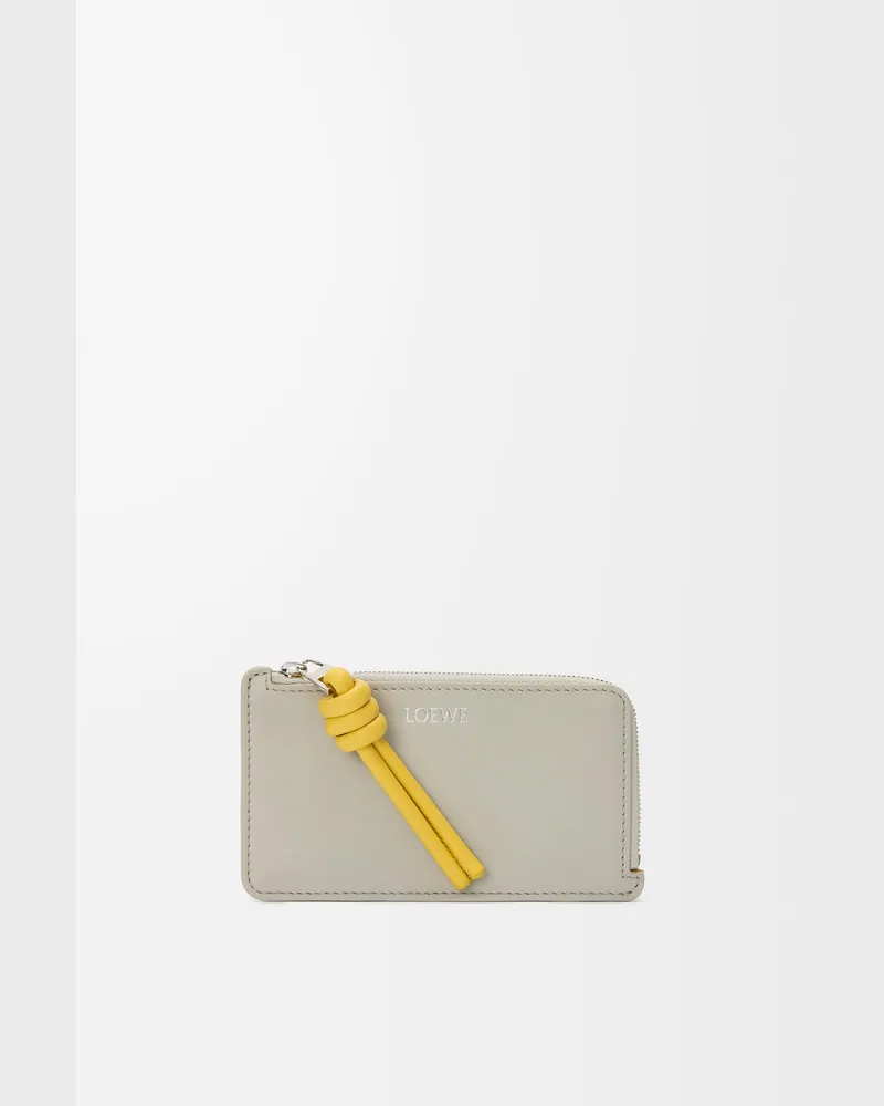 Loewe Knot Coin Cardholder In Shiny Nappa Leather skin Mujer Shell