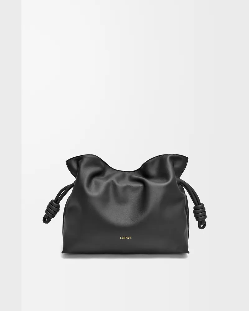 Loewe Medium Flamenco Clutch In Nappa Leather skin Mujer Black