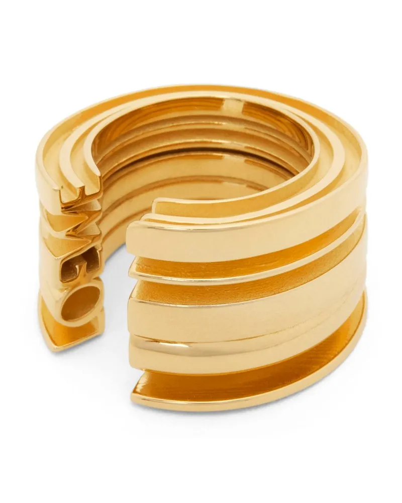 Loewe Luxury  Graphic ring in sterling silver Gold