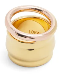 Loewe Luxury Nappa knot ring in sterling silver Gold