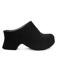 Loewe Luxury Terra Foam clog in flocked rubber Black