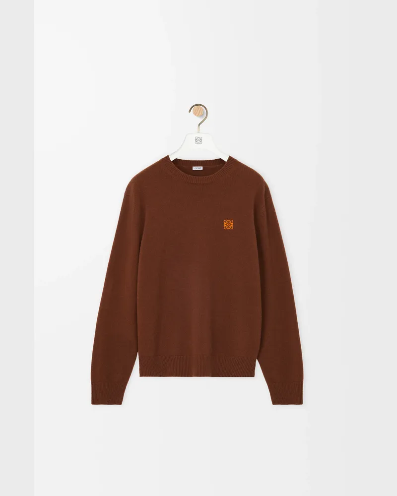 Loewe Sweater In Wool Size Hombre Brown