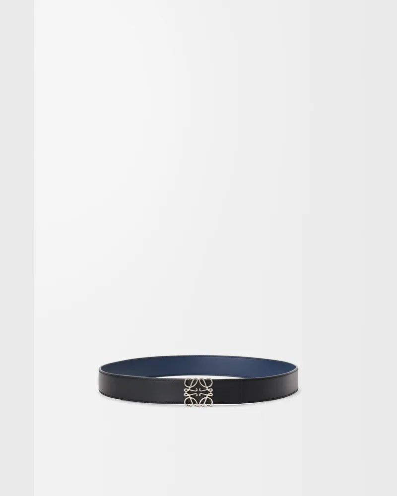 Loewe Reversible Anagram Belt In Leather skin Size Hombre Ocean
