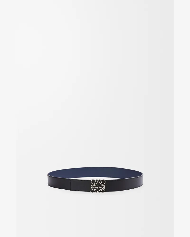 Loewe Reversible Anagram Belt In Leather skin Size Hombre Ocean