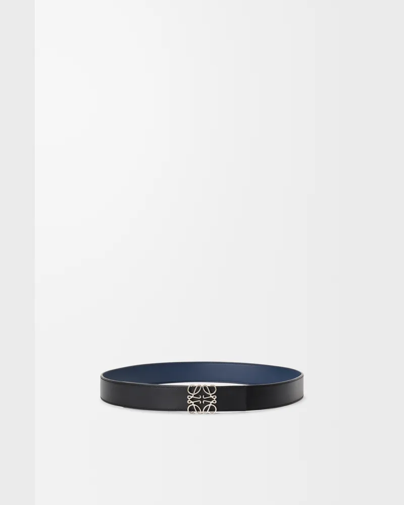 Loewe Reversible Anagram Belt In Leather skin Size Hombre Ocean