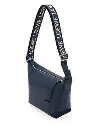 Loewe Luxury Small Cubi crossbody bag in supple smooth calfskin and jacquard Deep