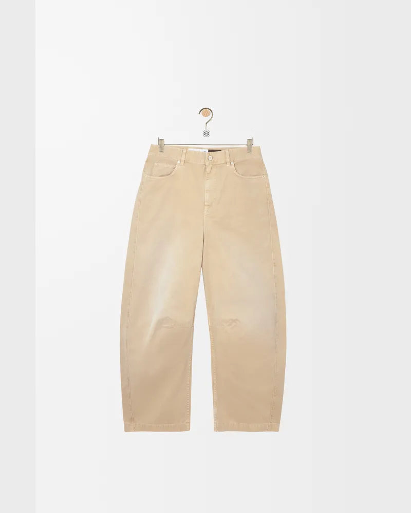 Loewe Barrel Trousers In Cotton Size Mujer Light