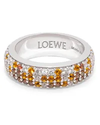 Loewe Luxury Thin Pavé ring in sterling silver and crystals Silver