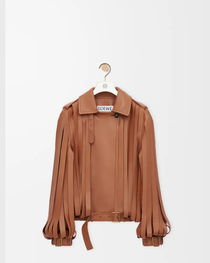 Loewe Jacket In Nappa Lambskin Size Mujer Tan
