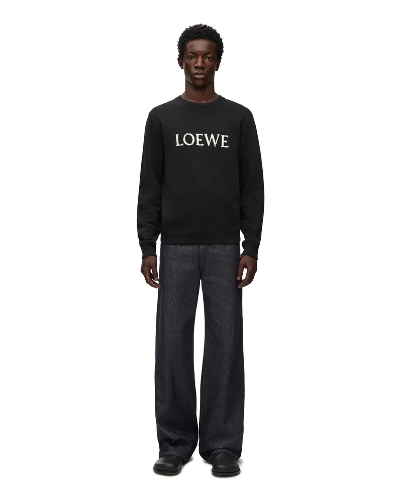 Loewe Luxury Regular fit sweatshirt in cotton Black