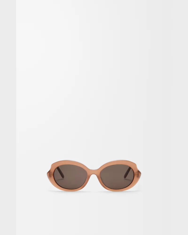 Loewe Mini Oval Slim Sunglasses Mujer Milky