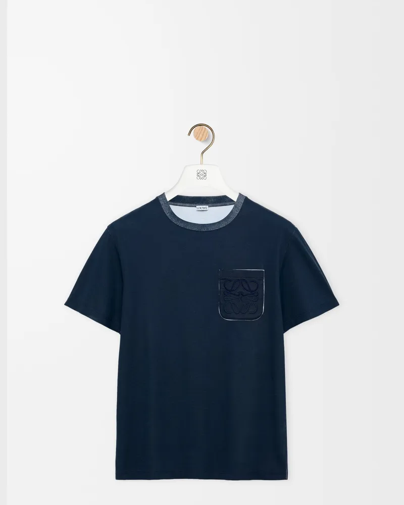 Loewe T-shirt In Cotton Blend Size Hombre Navy