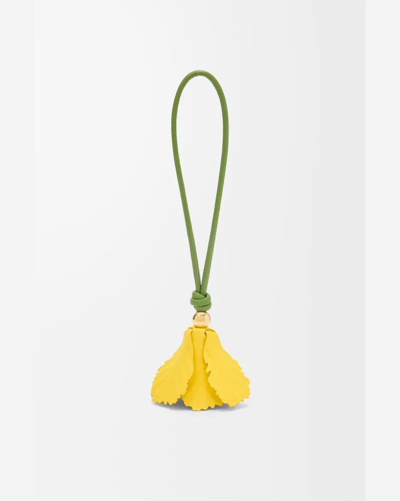 Loewe Tulip Charm In Leather skin Mujer Yellow