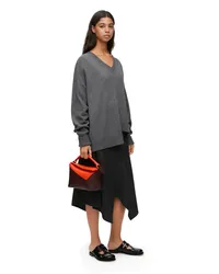 Loewe Luxury Asymmetric sweater in cashmere Dark