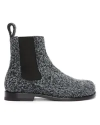 Loewe Luxury Campo Chelsea boot in brushed suede Charcoal