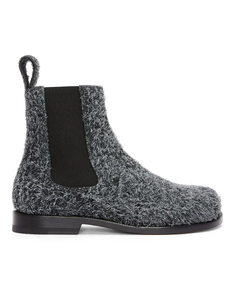 Loewe Luxury Campo Chelsea boot in brushed suede Charcoal