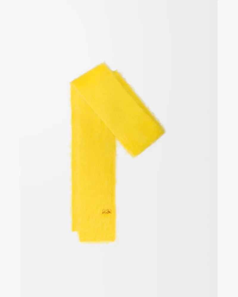 Loewe Scarf In Alpaca Blend Mujer Yellow