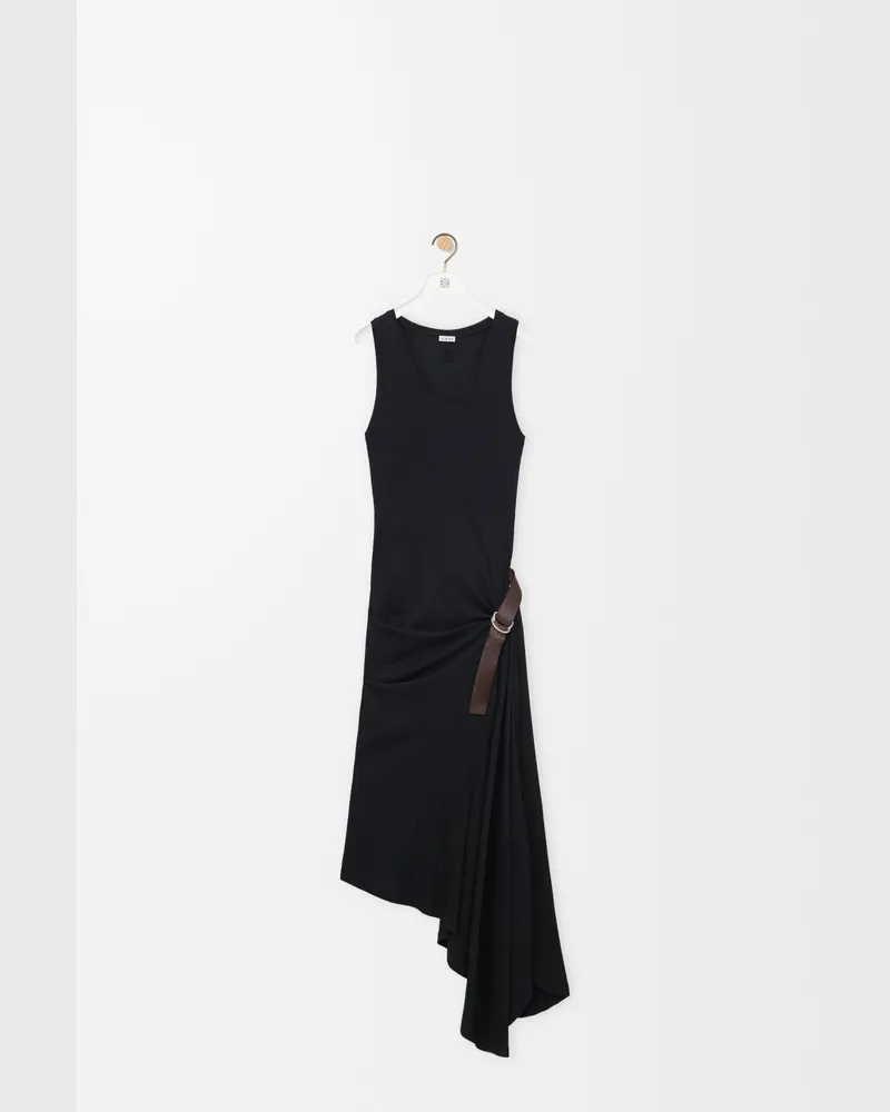 Loewe Tank Dress In Stretch Cotton Size Mujer Black