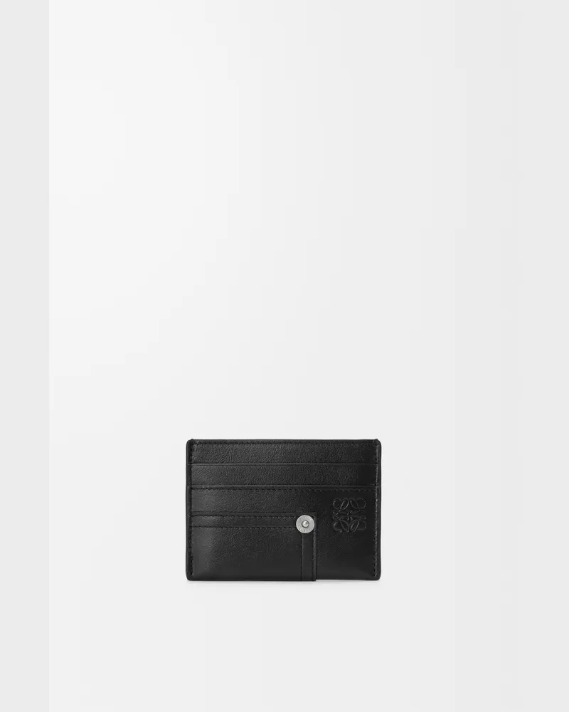Loewe Panta Plain Cardholder In Shiny Leather skin Mujer Black