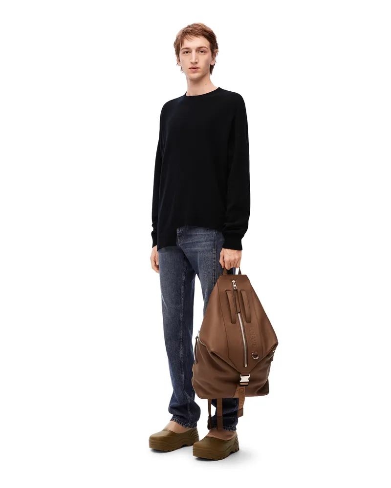 Loewe Luxury Asymmetric sweater in wool Black